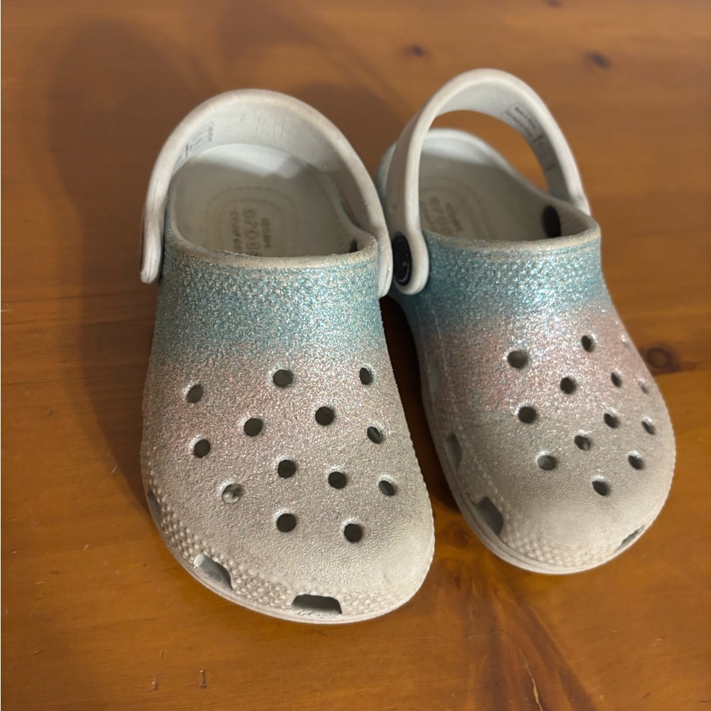 CROCS Blue and Pink Sandals with Ventilation Holes